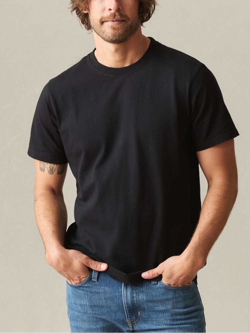 NWOT American Giant Men's Black Golden State Tee Small